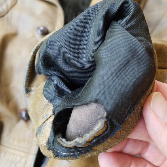 Vintage Kurland Men's 40 Brown Glove Tanned Leather Insulated Jacket - Picture 15 of 15